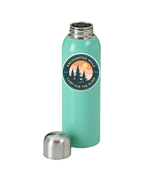 Mint Green stainless steel water bottle with new EHC logo.