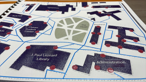 SFSU Tactile Maps (Visual with Large Print and Braille)