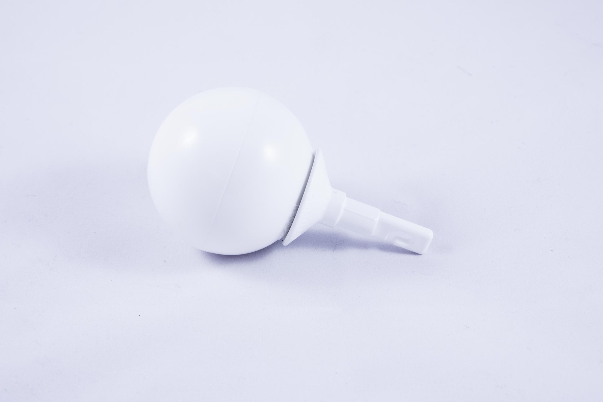 Ambutech Cane Tips: Eyelet Jumbo Roller Ball- White