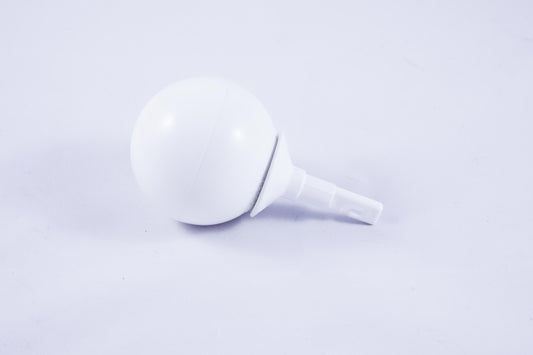 Ambutech Cane Tips: Eyelet Jumbo Roller Ball- White