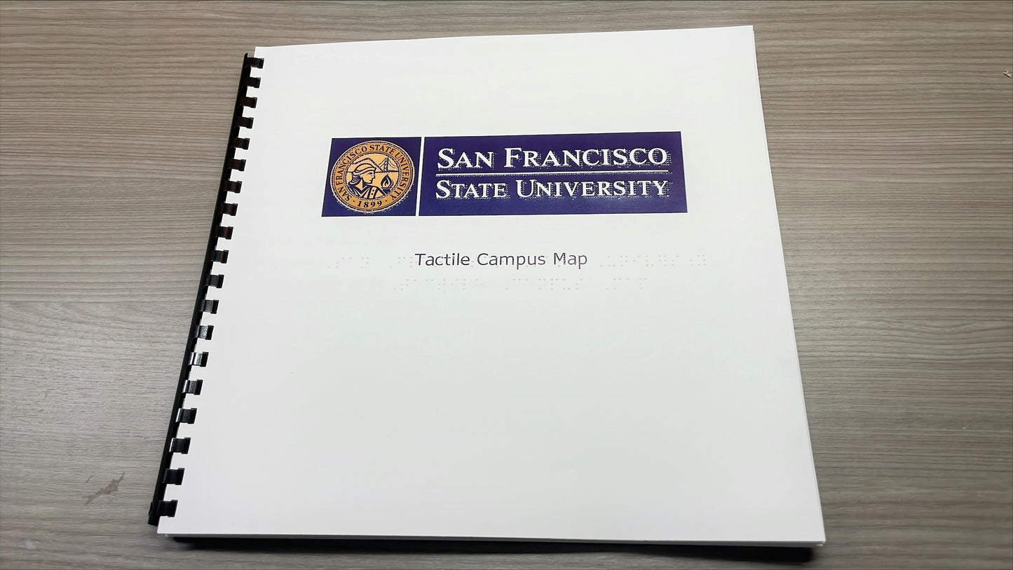 SFSU Tactile Maps (Visual with Large Print and Braille) - front cover