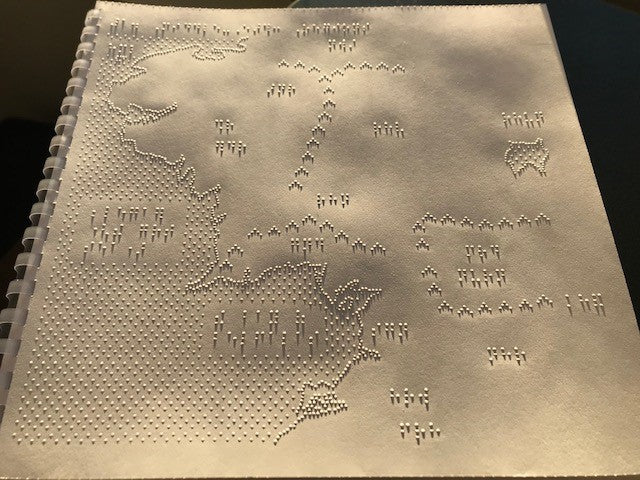 Lord of the Rings - Middle Earth Map - overview (full map) including picture of binding