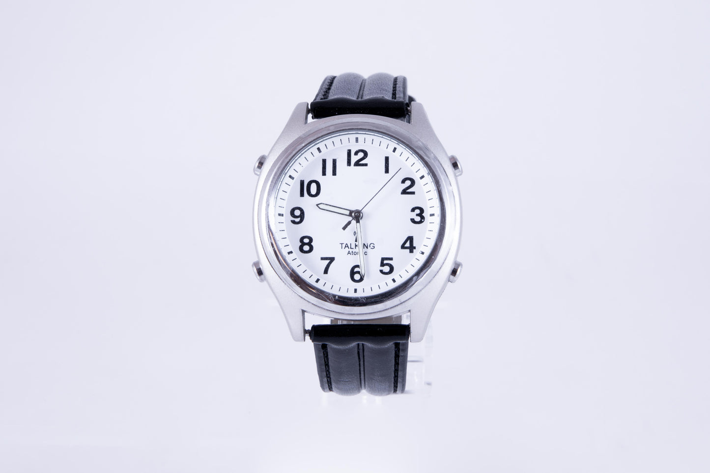 Leather Band Talking Atomic Watch