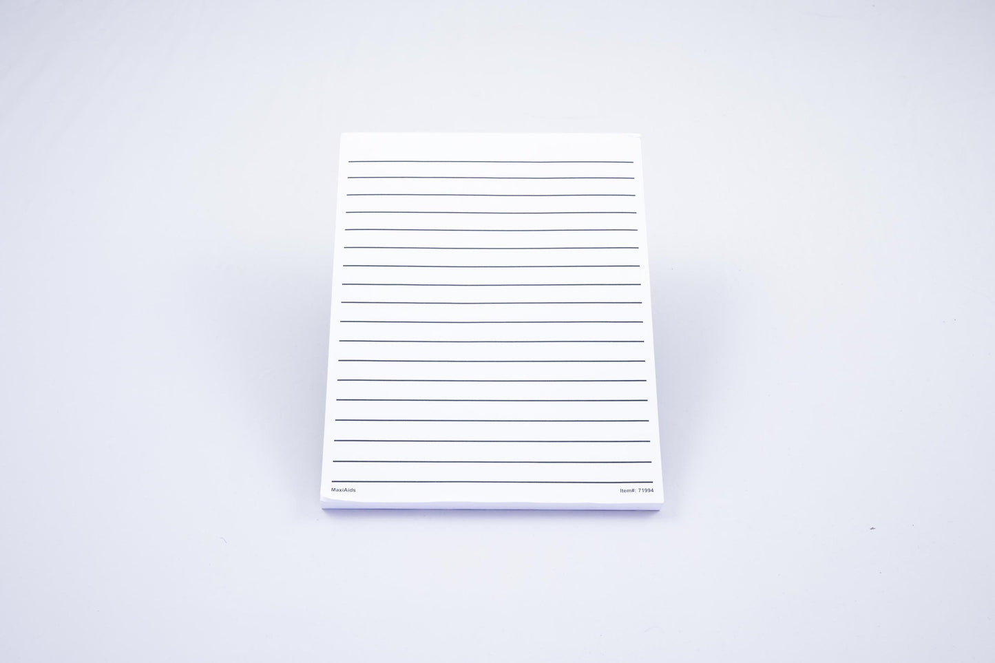 Low Vision white paper pad, thick line, no margin