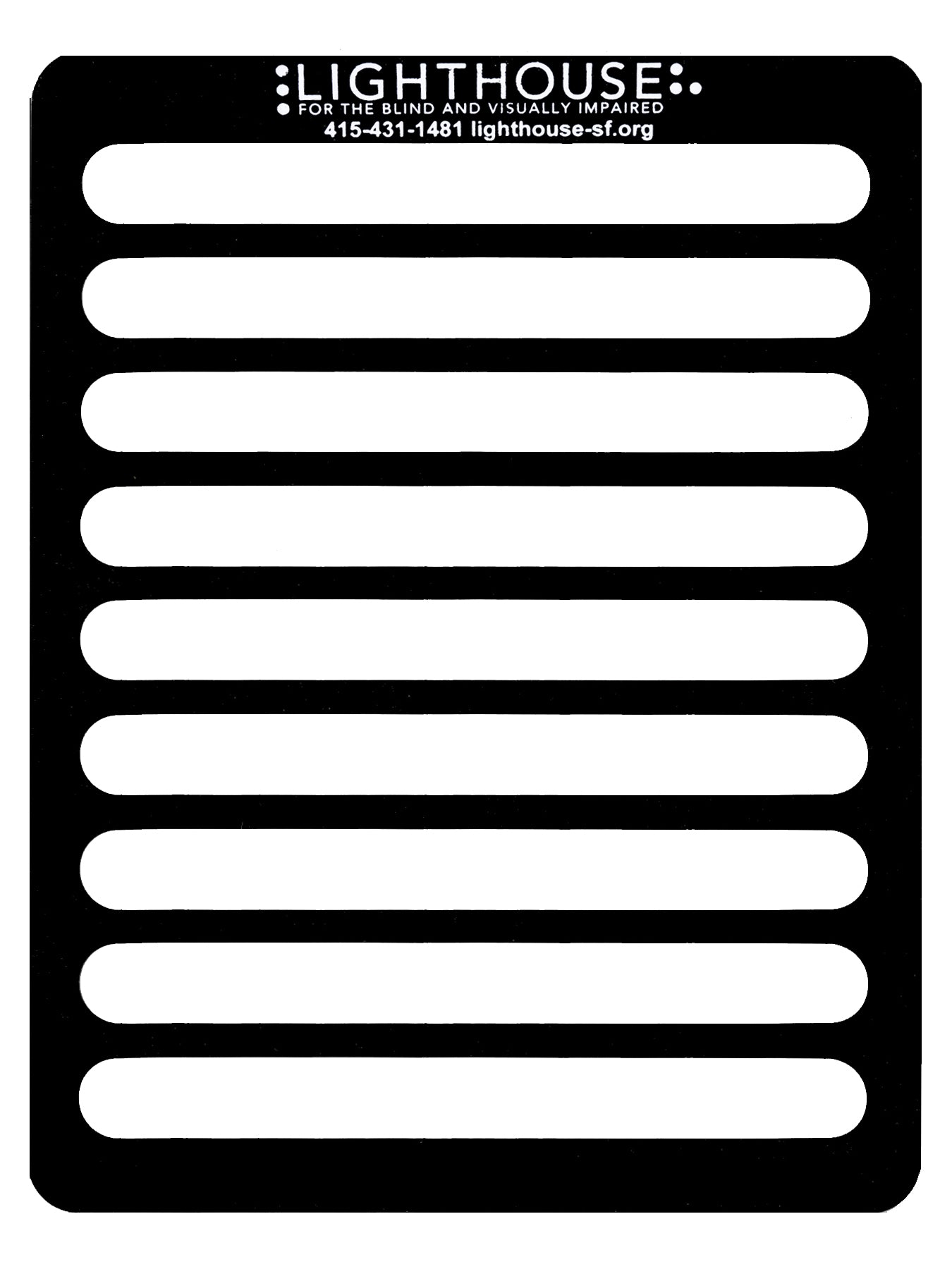 Plastic Full Page Writing Guide (Large)