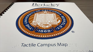 Angled cover of map set with the UC Berkeley seal