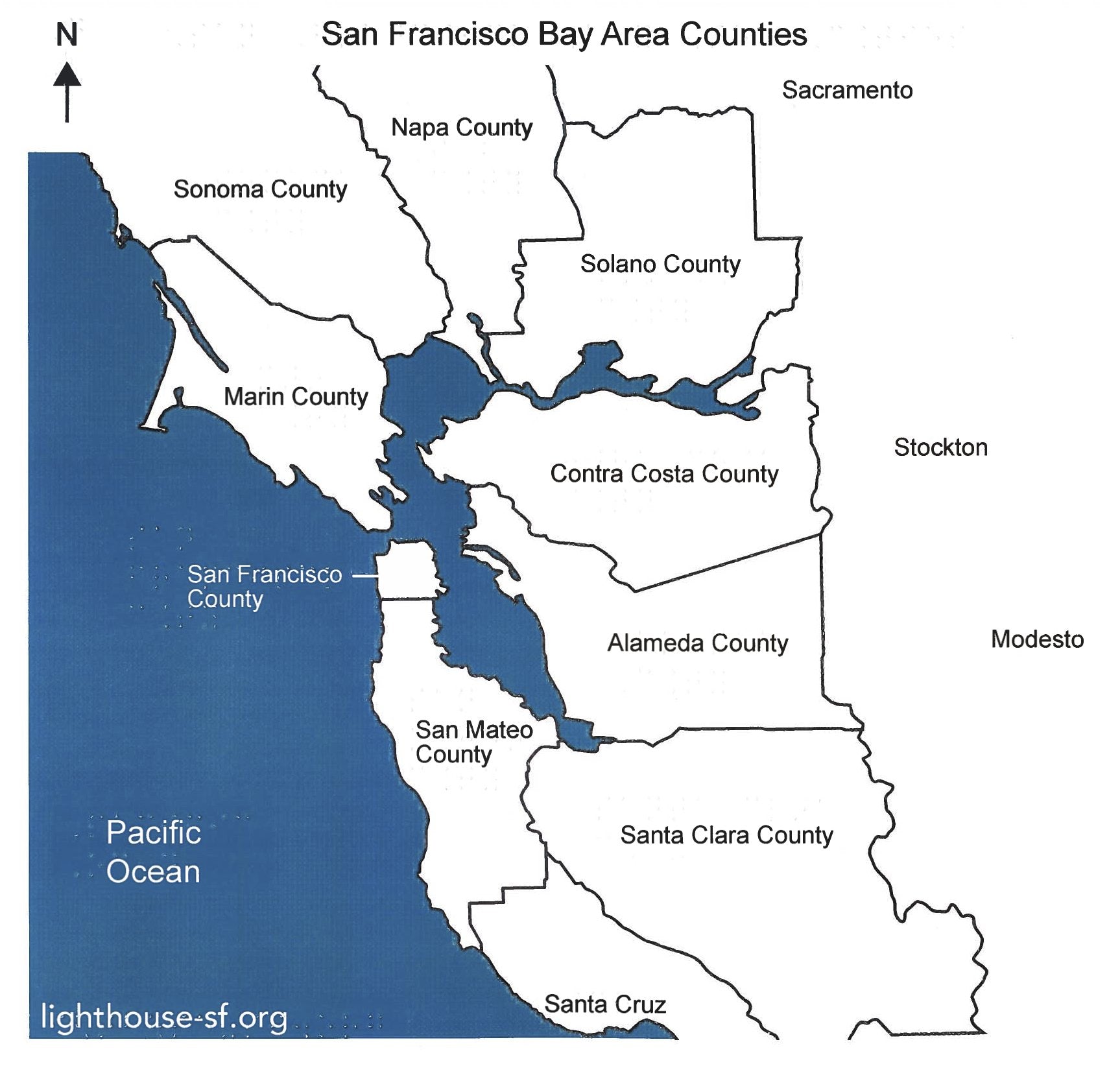 Braille Maps- SF Bay Area Counties + key – Adaptations Store