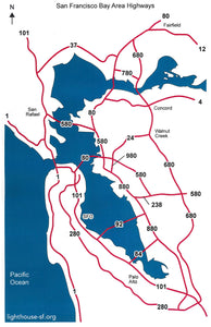 Bay Area Highways Map