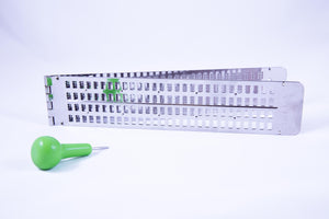 4-Line, 28-Cell Steel Braille Slate