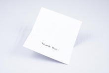 Load image into Gallery viewer, Inside of both cards, which simply reads &quot;Thank You&quot; in large print and Braille.