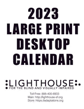 Load image into Gallery viewer, 2023 Large Print DESK Calendar