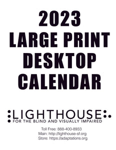 2023 Large Print DESK Calendar