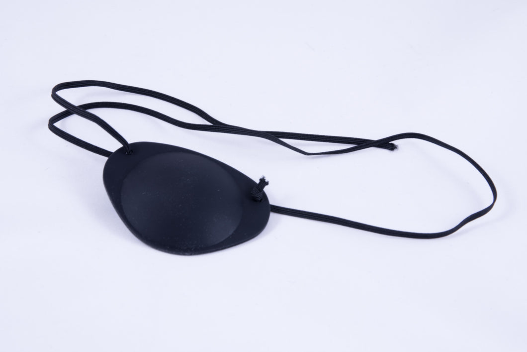 An eyepatch with adjustable tying length