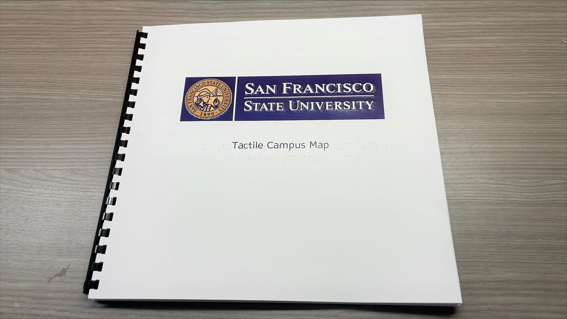 SFSU Tactile Maps (Visual with Large Print and Braille) - front cover