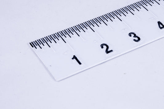 Braille + Large Print Ruler