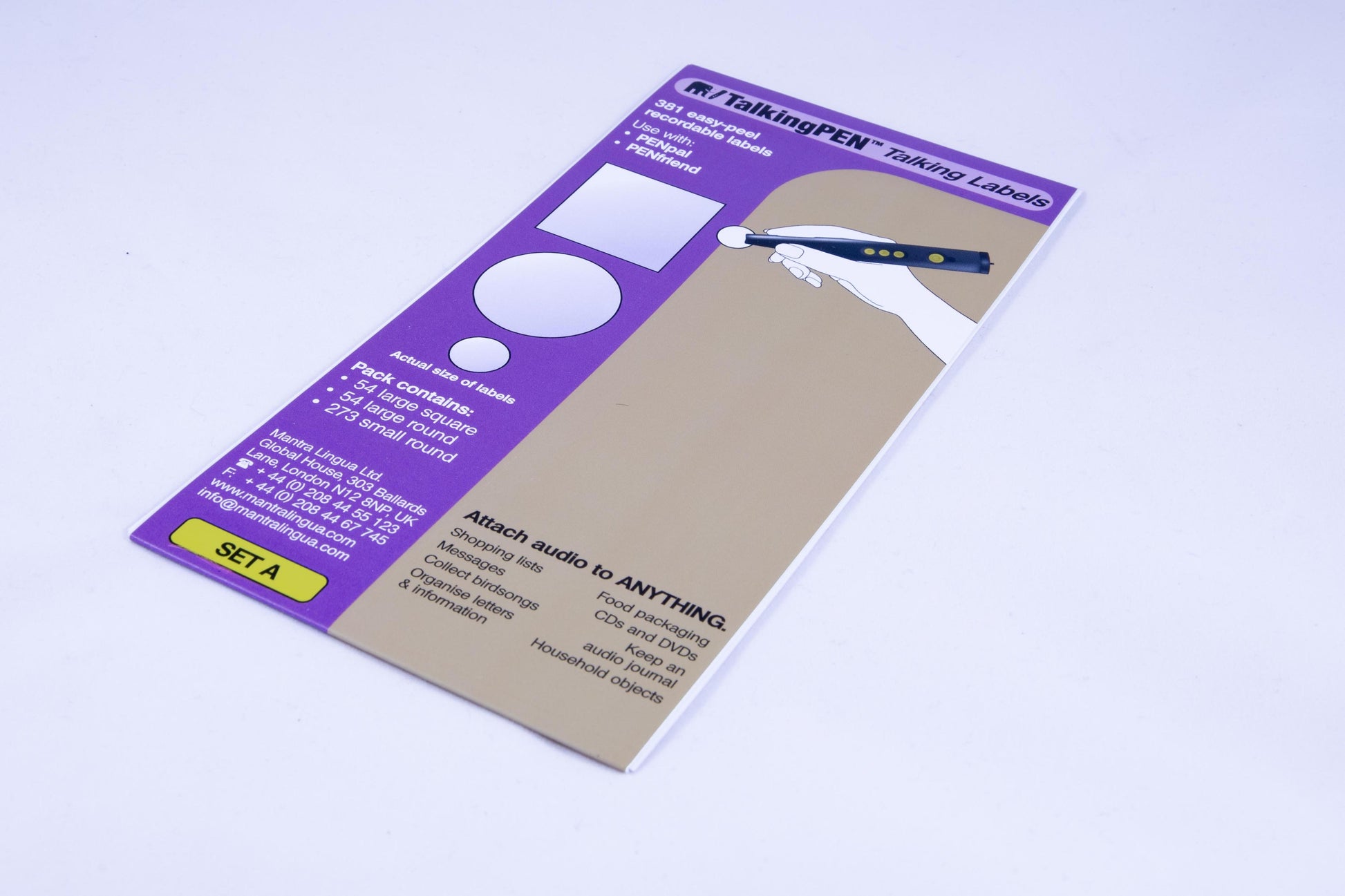 Pen Friend Labels Pack A