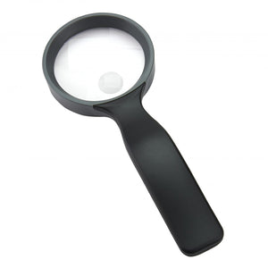 Carson 3" Handheld Series 2.5x Magnifier with 5x spot lens