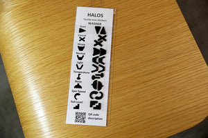 HALOS Washer Tactile Overlay Stickers - 2 sets per pack