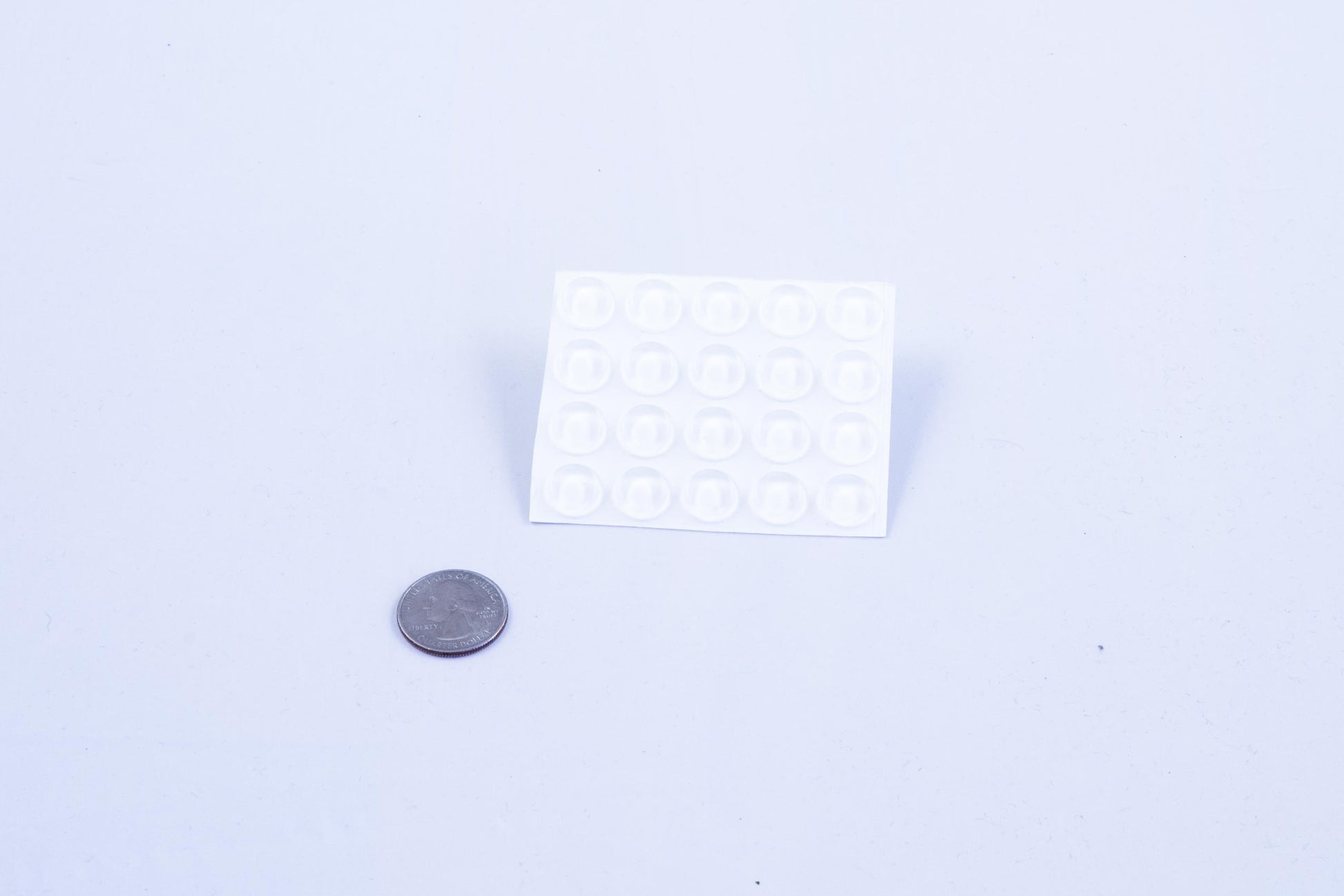 Clear Medium Flat Round Bump Dots