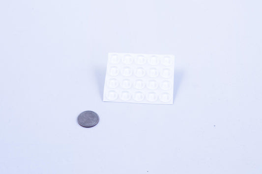 Clear Medium Flat Round Bump Dots