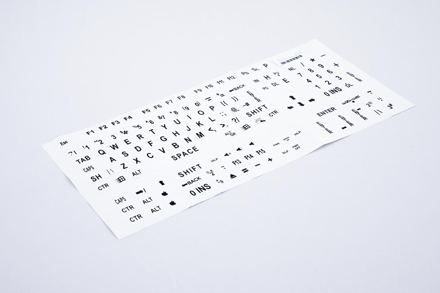 Viziflex LP Lbls F/Laptop - Black on White