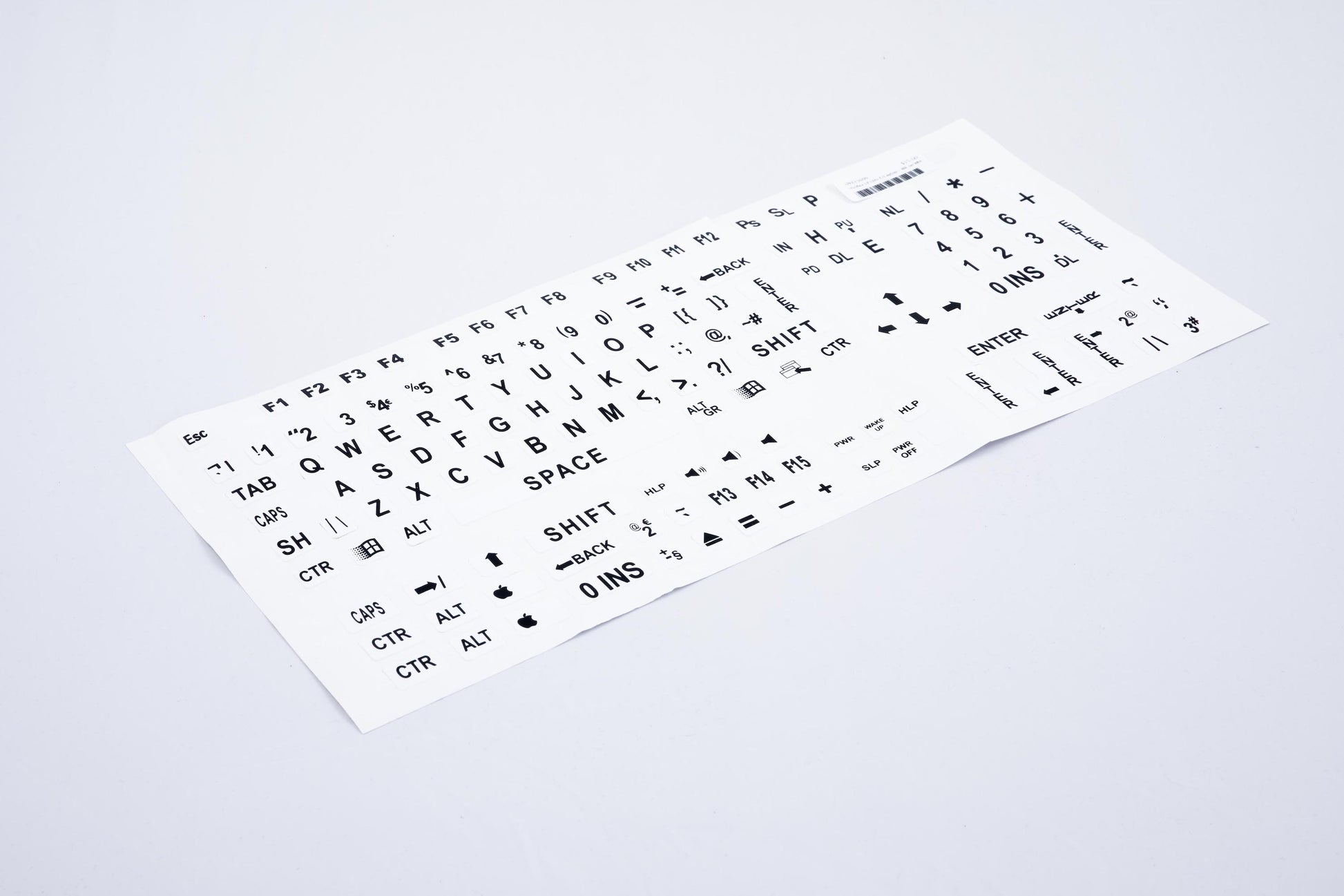 Viziflex LP Lbls F/Laptop - Black on White
