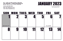 Load image into Gallery viewer, 2023 wall calendar - January 2023 month proof