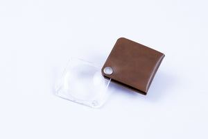 Pocket Magnifier w/Leather Case, 3.5x (Eschenbach): Tan Small