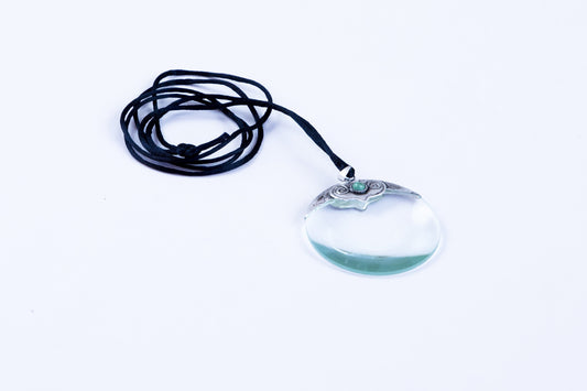 Pendant Mag: 4x, w/ Black Silk Cord