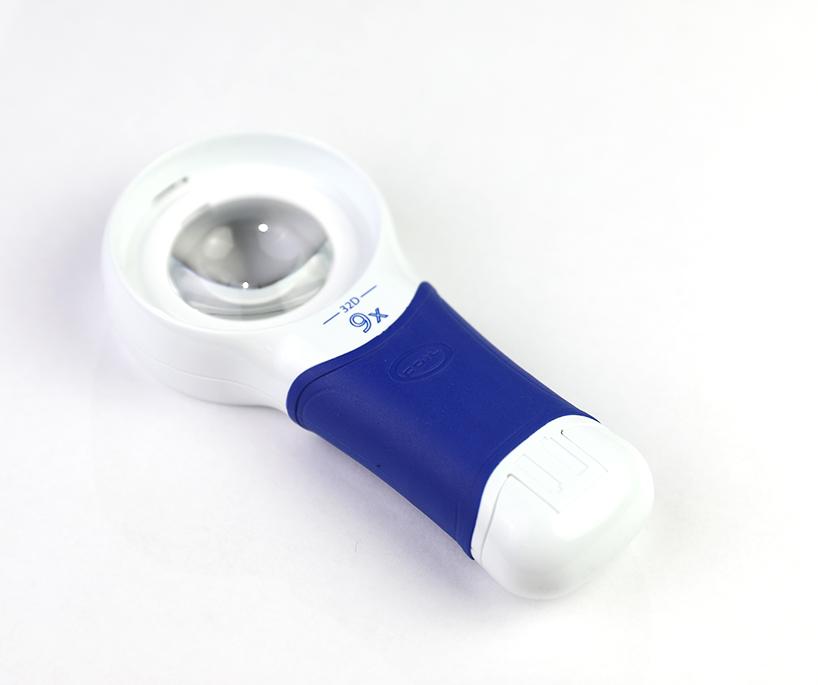 Coil Handheld LED Illuminated Magnifier (Auto-Touch 9X )