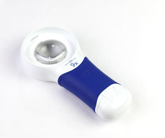 Coil Handheld LED Illuminated Magnifier (Auto-Touch 9X )