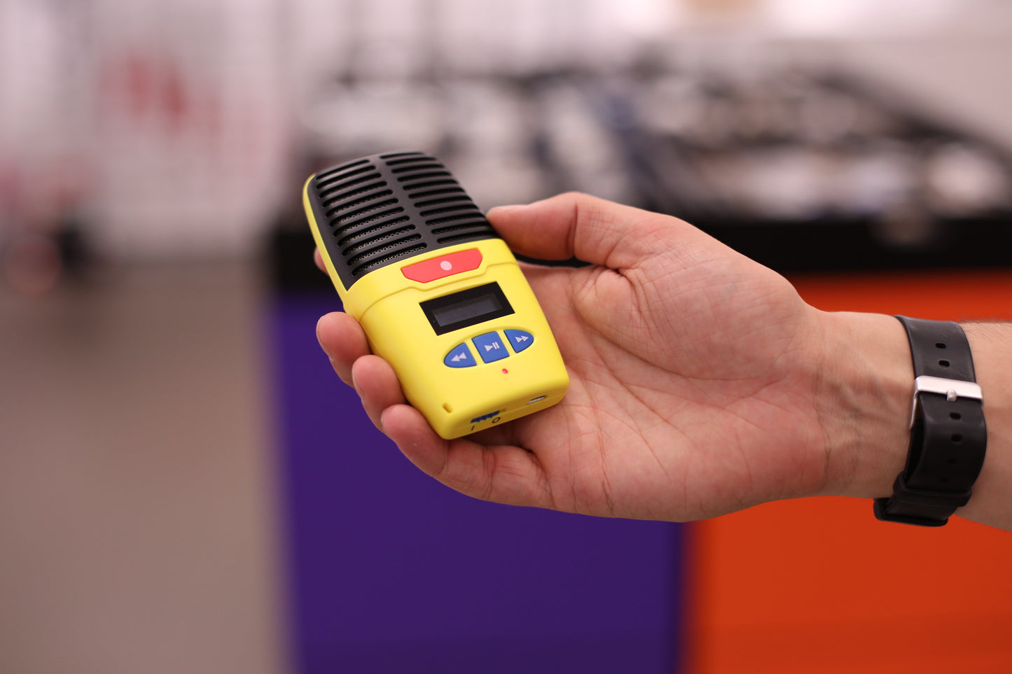 Microspeak Plus Talking Digital Voice Recorder in Hand
