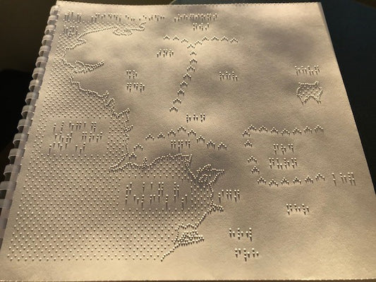 Lord of the Rings - Middle Earth Map - overview (full map) including picture of binding