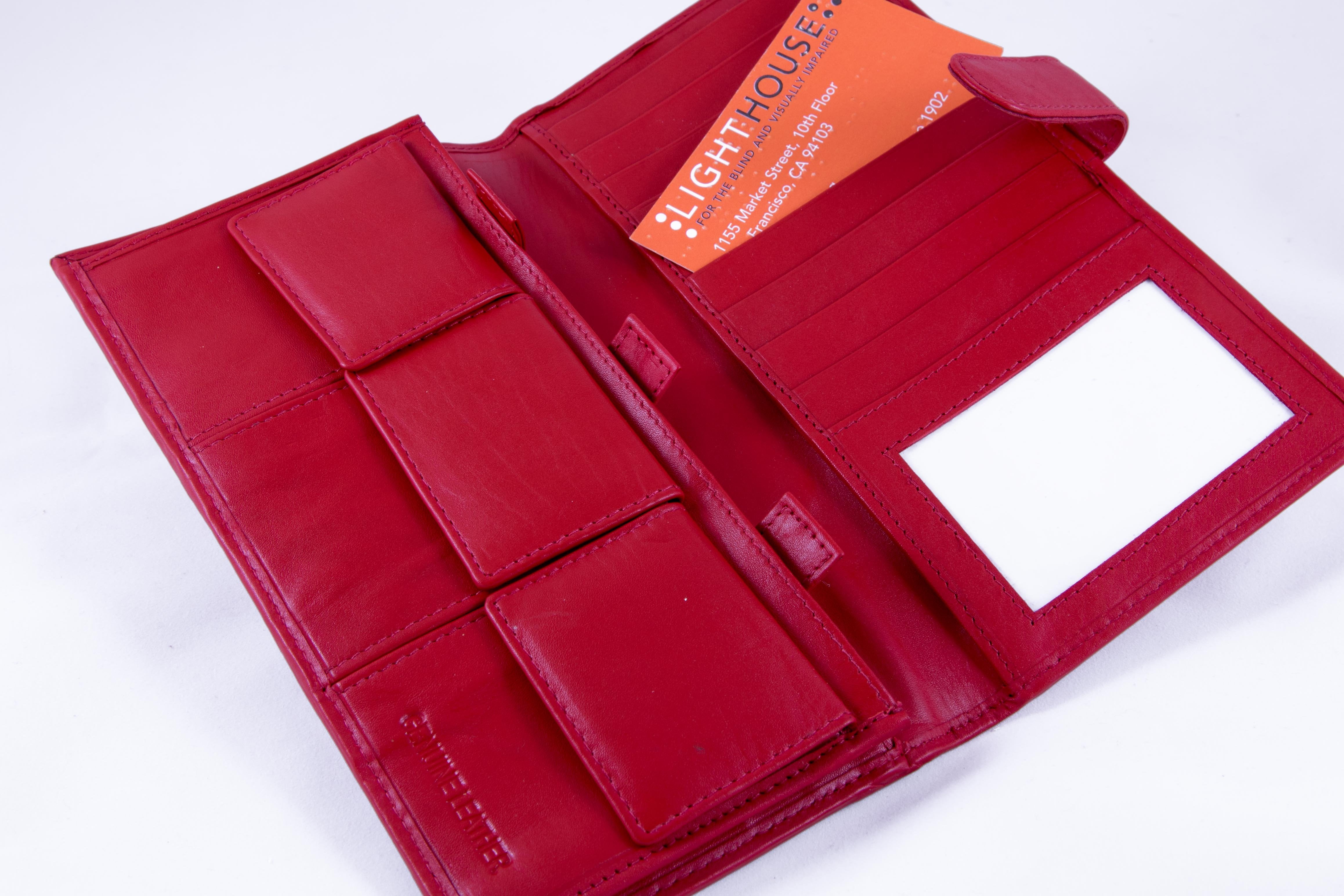 Red Ladies Leather Wallet