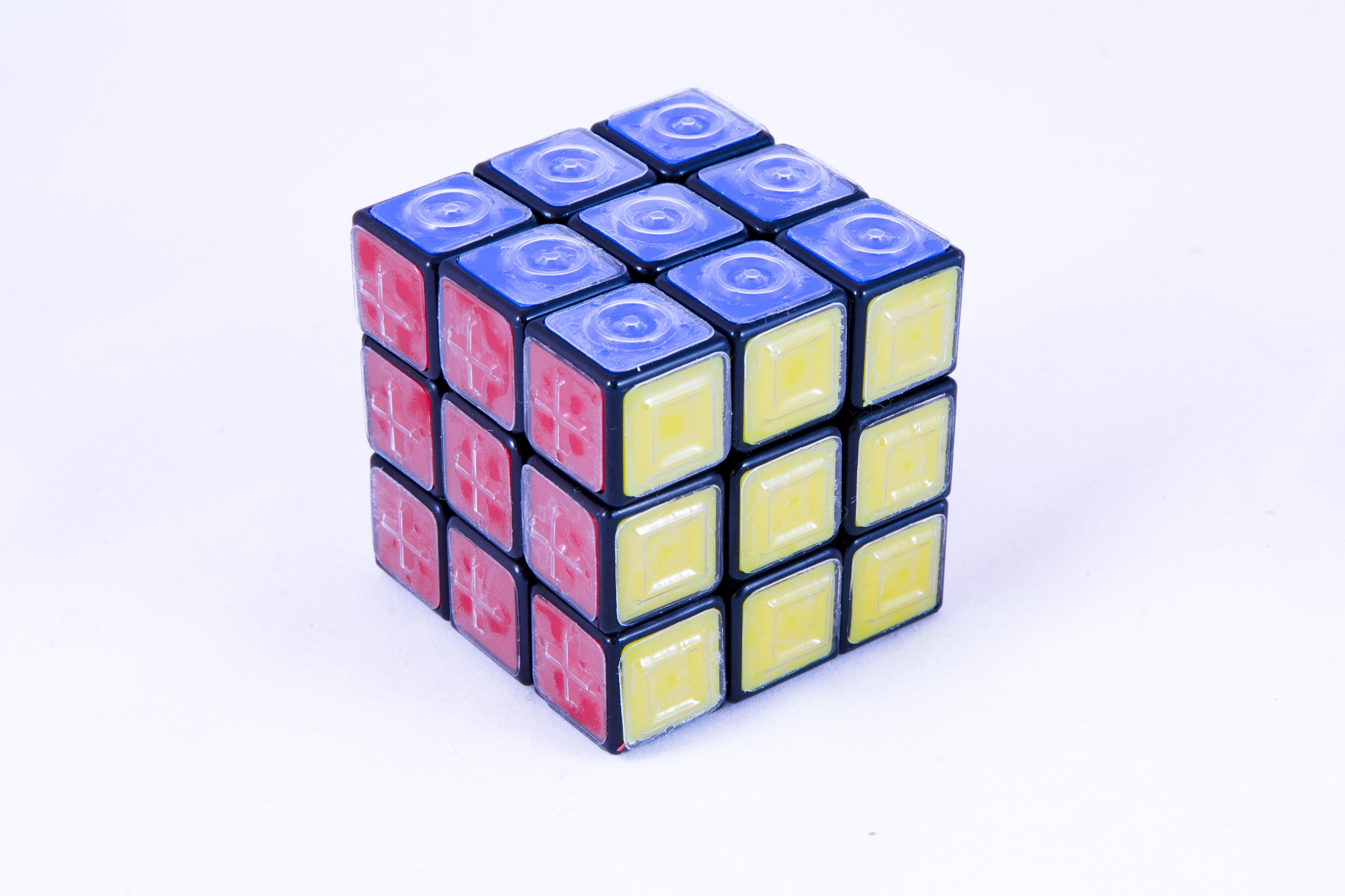 White Rubik's Cube Official Licensed 6 different tactile sensation Product  Japan