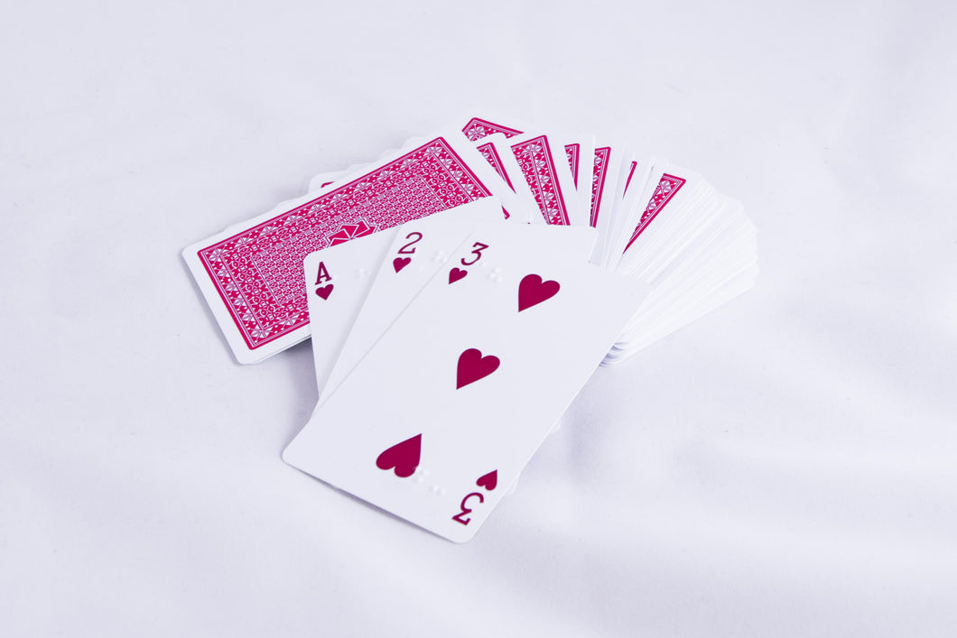 Braille Playing Cards - Plastic