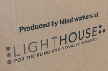 Load image into Gallery viewer, Skilcraft Packaging displays &quot;Produced by blind workers at LightHouse for the Blind and Visually Impaired&quot;