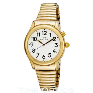 Ladies Talking Watch with Expansion Band - Gold (Dual Voice)