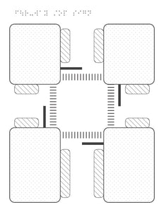 Tactile Intersection Diagrams: Braille, Large Print & Tactile Graphics - Comb Bound