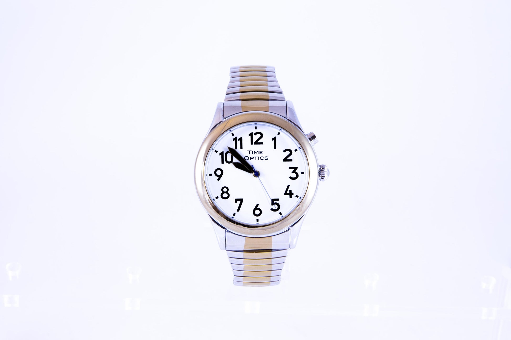 Mens Talking Watch with Expansion Band - Two Tone (Dual Voice)