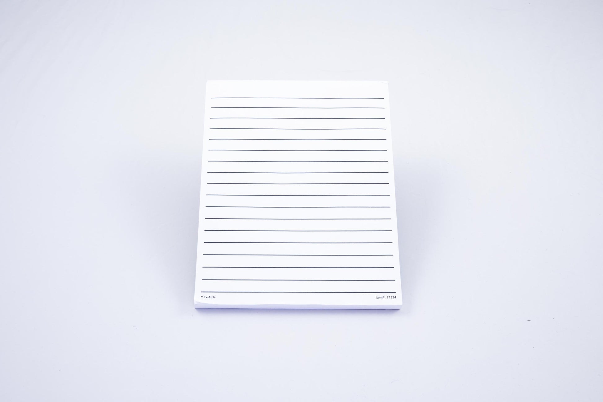 Low Vision white paper pad, thick line, no margin