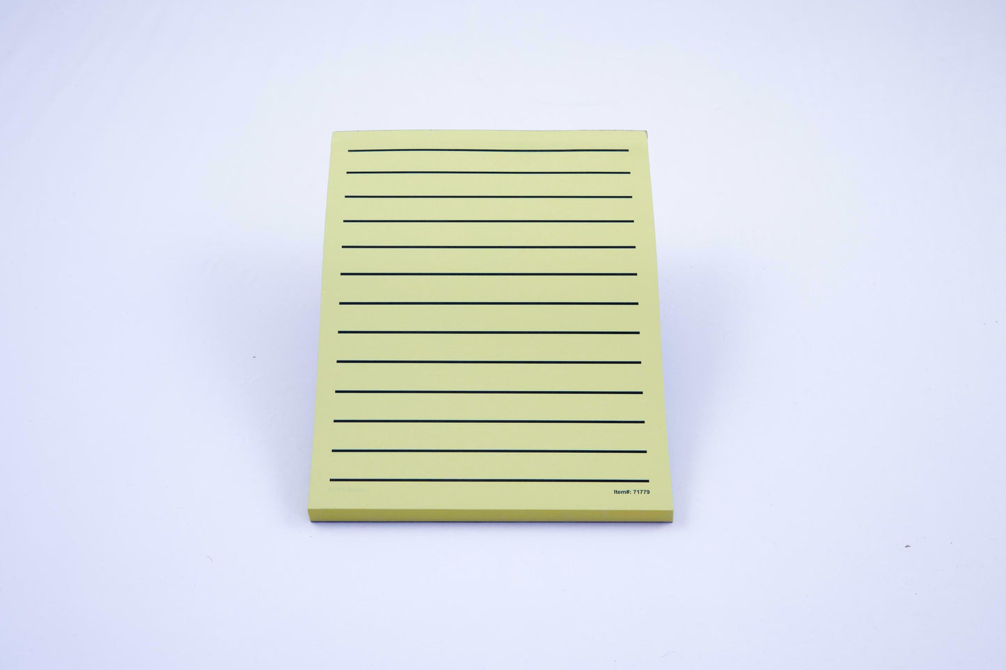 Low Vision yellow paper pad, thick line, no margin