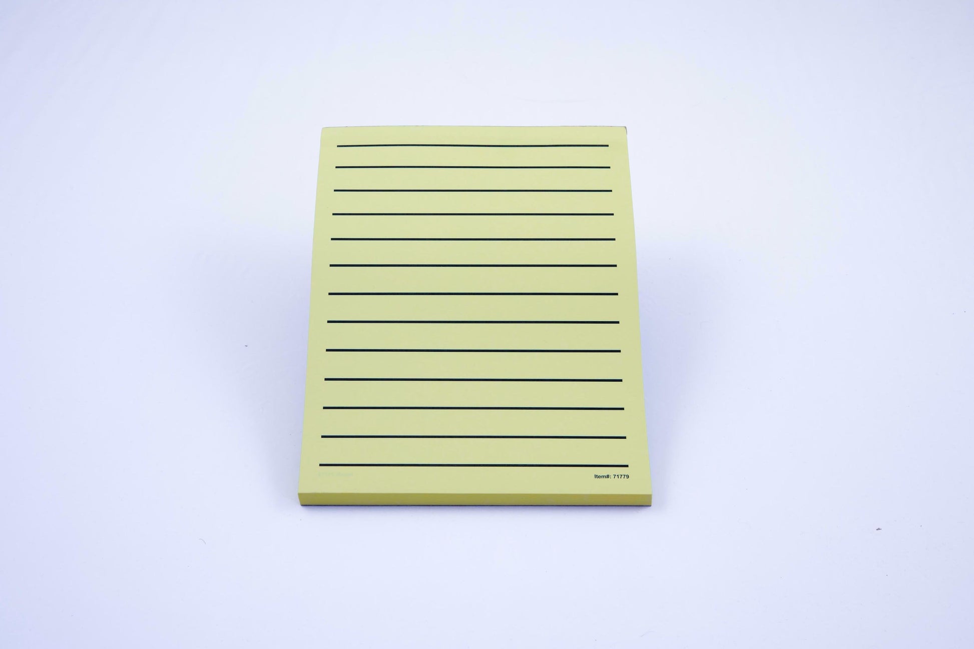 Low Vision yellow paper pad, thick line, no margin