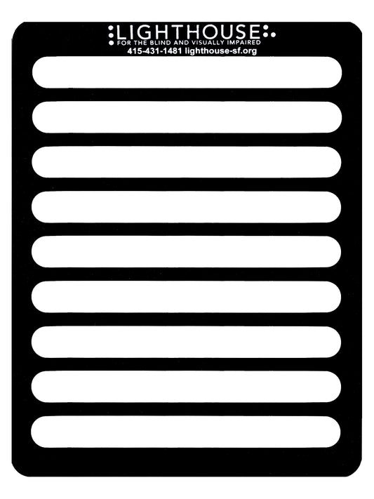 Plastic Full Page Writing Guide (Large)