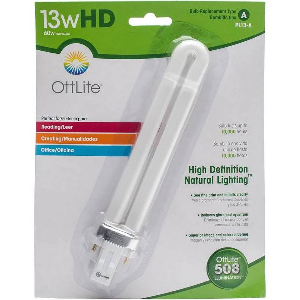 Ott-Lite Replacement Bulbs: 13 Watt(4 prong)